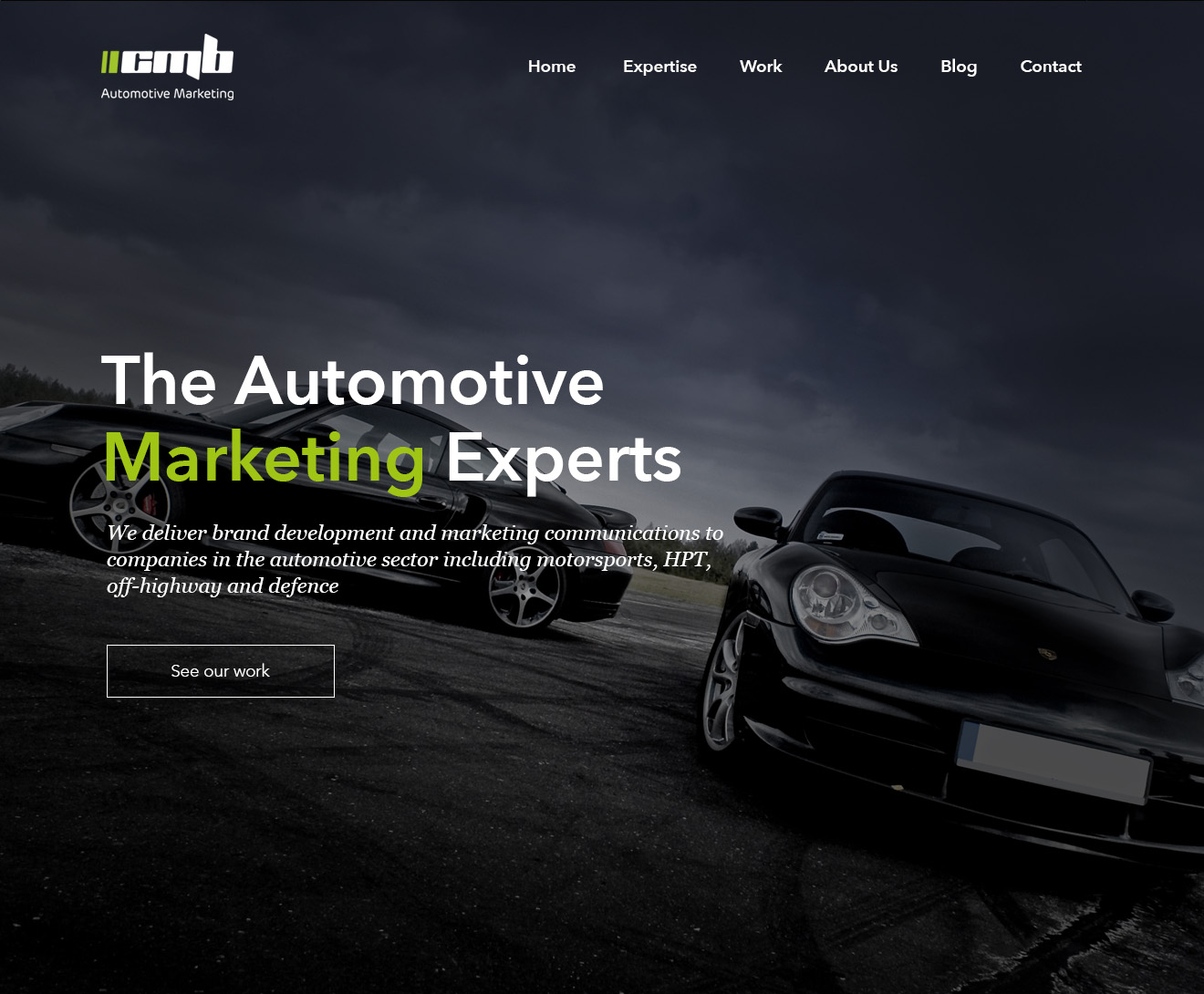 Automotive website design